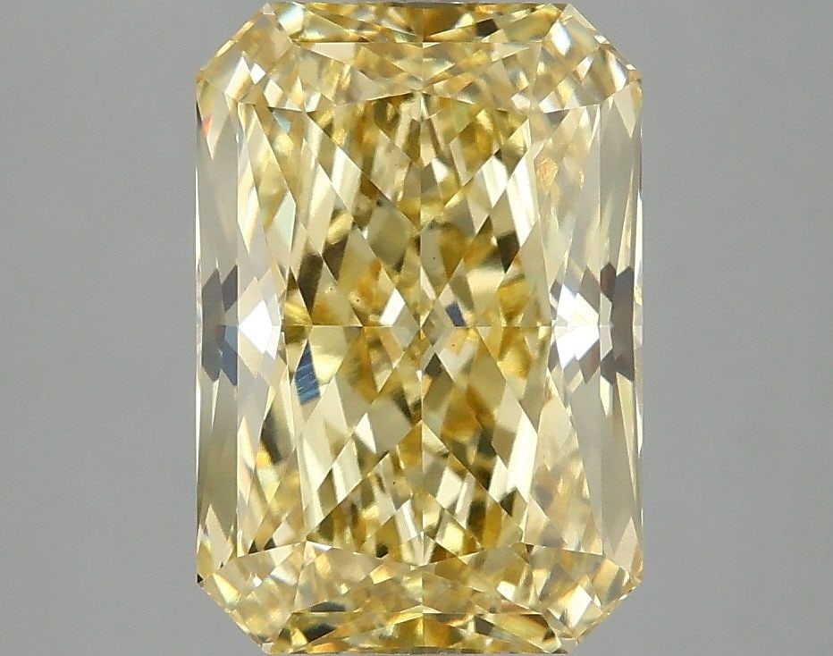 Loose Diamond - RADIANT 4.02ct Fancy Vivid Yellow VS1: Loose Diamond - RADIANT 4.02ct Fancy Vivid Yellow VS1 Source: This is a real non-mined Diamond that has been grown in a lab Shape: RADIANT Carats: 4.02 Color: Fancy Vivid Yellow Certification: IGI