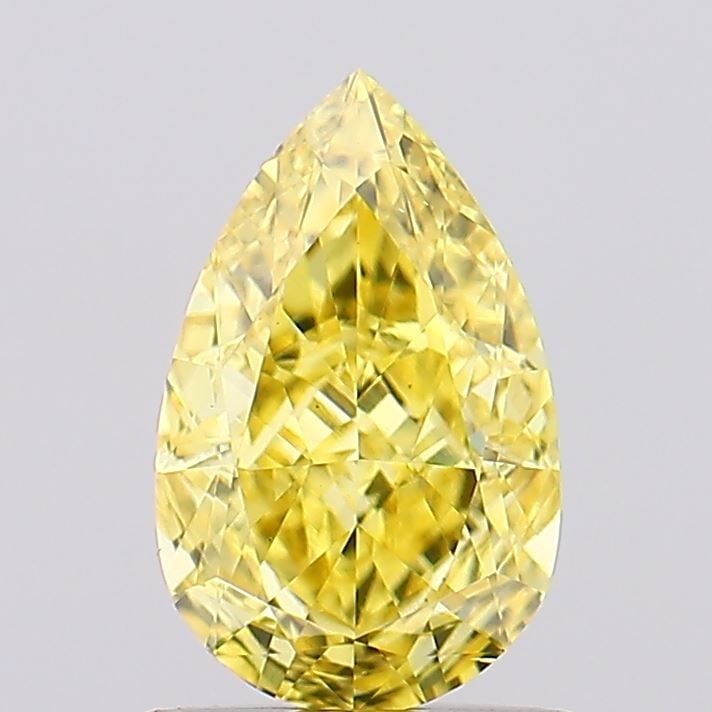 Loose Diamond - PEAR 1.03ct Fancy Vivid Yellow VS2: Loose Diamond - PEAR 1.03ct Fancy Vivid Yellow VS2 Source: This is a real non-mined Diamond that has been grown in a lab Shape: PEAR Carats: 1.03 Color: Fancy Vivid Yellow Certification: IGI Video: