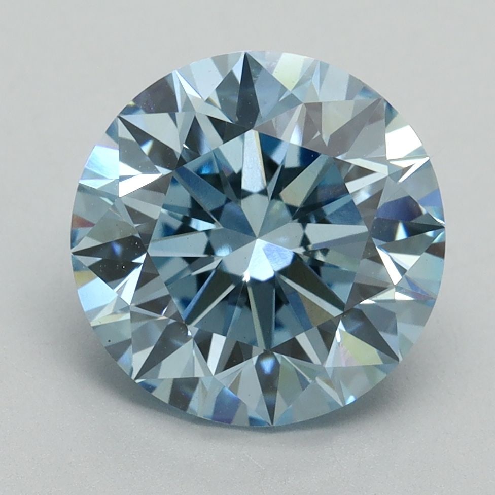 Ideal Loose Diamond - ROUND 3.55ct Fancy Vivid Blue VVS2: Ideal Loose Diamond - ROUND 3.55ct Fancy Vivid Blue VVS2 Source: This is a real non-mined Diamond that has been grown in a lab Shape: ROUND Carats: 3.55 Color: Fancy Vivid Blue Certification: IGI Vide