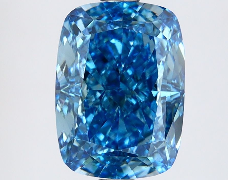 Loose Diamond - CUSHION MODIFIED 3.02ct Fancy Vivid Blue VS1: Loose Diamond - CUSHION MODIFIED 3.02ct Fancy Vivid Blue VS1 Source: This is a real non-mined Diamond that has been grown in a lab Shape: CUSHION MODIFIED Carats: 3.02 Color: Fancy Vivid Blue
