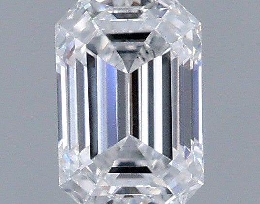 Loose Diamond - EMERALD 0.55ct D VVS2: Loose Diamond - EMERALD 0.55ct D VVS2 Source: This is a real non-mined Diamond that has been grown in a lab Shape: EMERALD Carats: 0.55 Color: D Clarity: VVS2 Certification: IGI Video: