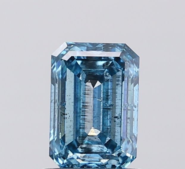 Loose Diamond - EMERALD 1.03ct Fancy Vivid Blue I1: Loose Diamond - EMERALD 1.03ct Fancy Vivid Blue I1 Source: This is a real non-mined Diamond that has been grown in a lab Shape: EMERALD Carats: 1.03 Color: Fancy Vivid Blue Certification: IGI PLEASE N