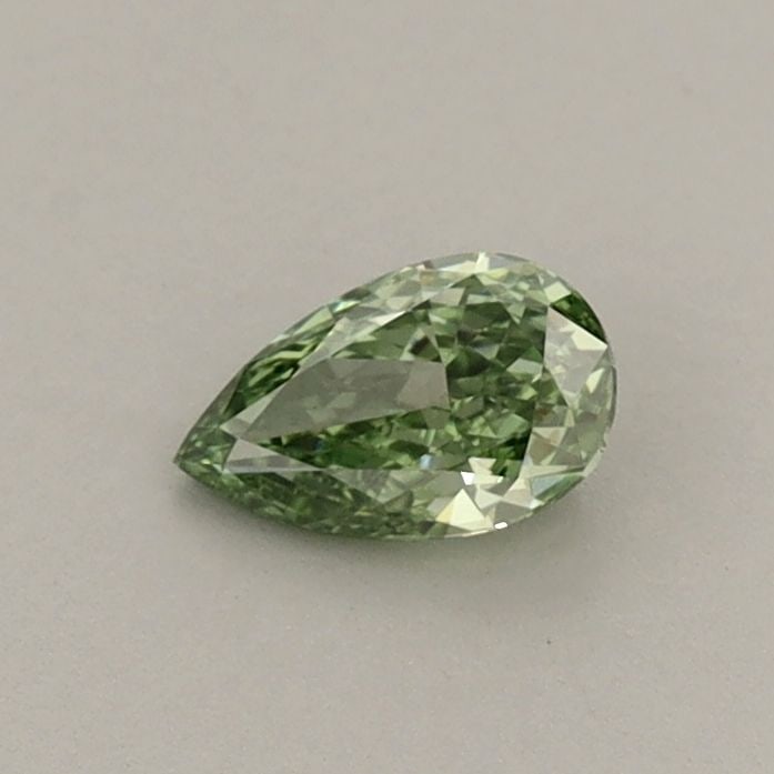 Loose Diamond - PEAR 0.31ct Fancy Vivid Green VVS2: Loose Diamond - PEAR 0.31ct Fancy Vivid Green VVS2 Source: This is a real non-mined Diamond that has been grown in a lab Shape: PEAR Carats: 0.31 Color: Fancy Vivid Green Certification: IGI Video: