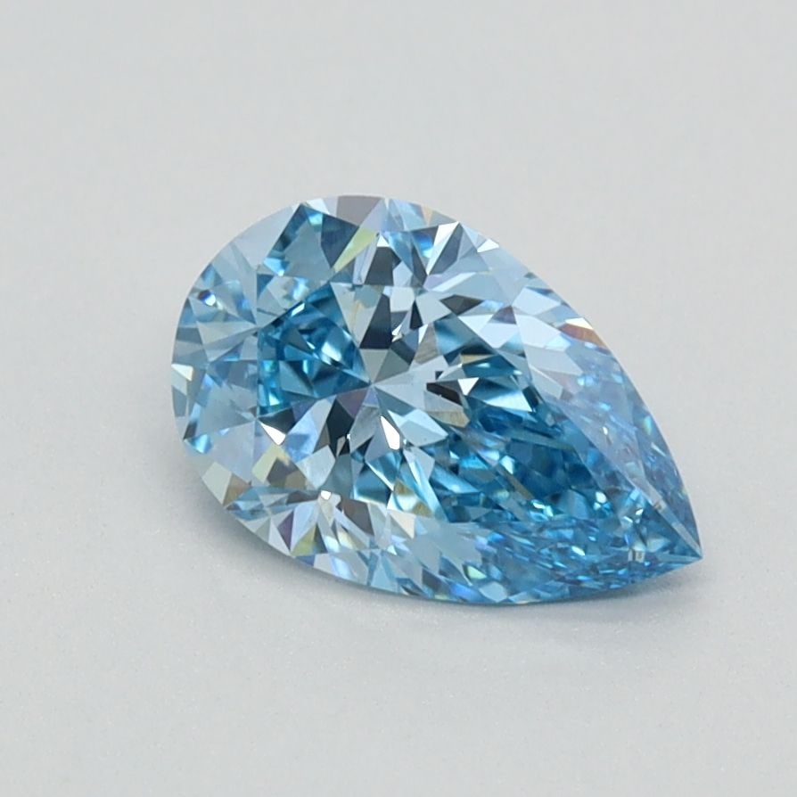 Loose Diamond - PEAR 0.84ct Fancy Vivid Blue VS1: Loose Diamond - PEAR 0.84ct Fancy Vivid Blue VS1 Source: This is a real non-mined Diamond that has been grown in a lab Shape: PEAR Carats: 0.84 Color: Fancy Vivid Blue Certification: IGI Video: