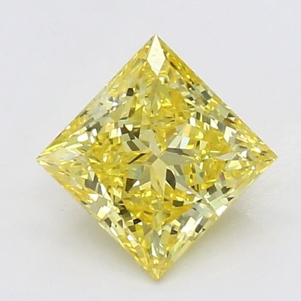 Loose Diamond - PRINCESS 0.6ct Fancy Vivid Yellow VS1: Loose Diamond - PRINCESS 0.6ct Fancy Vivid Yellow VS1 Source: This is a real non-mined Diamond that has been grown in a lab Shape: PRINCESS Carats: 0.6 Color: Fancy Vivid Yellow Certification: NONE