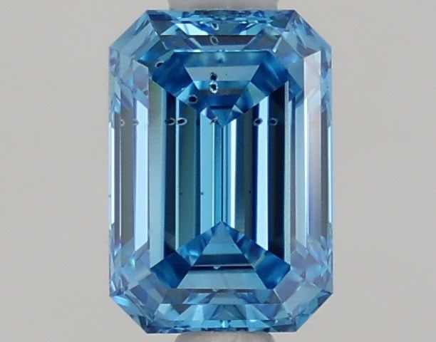 Loose Diamond - EMERALD 1.1ct Fancy Vivid Blue SI1: Loose Diamond - EMERALD 1.1ct Fancy Vivid Blue SI1 Source: This is a real non-mined Diamond that has been grown in a lab Shape: EMERALD Carats: 1.1 Color: Fancy Vivid Blue Certification: NONE Video: