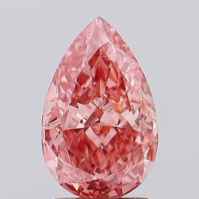 Loose Diamond - PEAR 2.08ct Fancy Vivid Pink VS2: Loose Diamond - PEAR 2.08ct Fancy Vivid Pink VS2 Source: This is a real non-mined Diamond that has been grown in a lab Shape: PEAR Carats: 2.08 Color: Fancy Vivid Pink Certification: IGI Video: