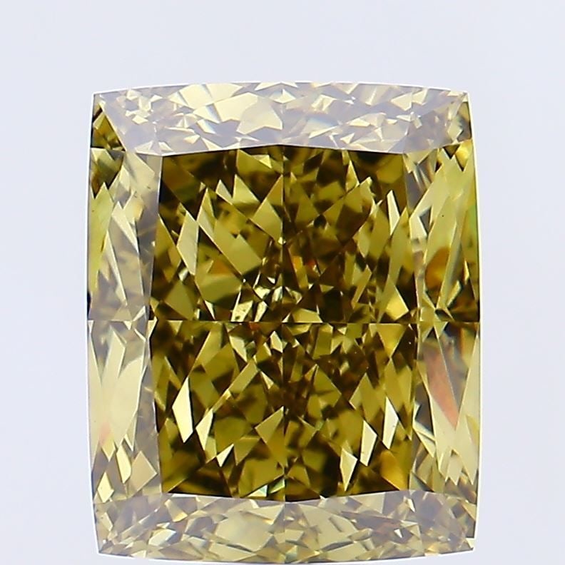 Loose Diamond - CUSHION MODIFIED 18.24ct Fancy Gray Yellow VS1: Loose Diamond - CUSHION MODIFIED 18.24ct Fancy Gray Yellow VS1 Source: This is a real non-mined Diamond that has been grown in a lab Shape: CUSHION MODIFIED Carats: 18.24 Color: Fancy Gray Yellow Cert