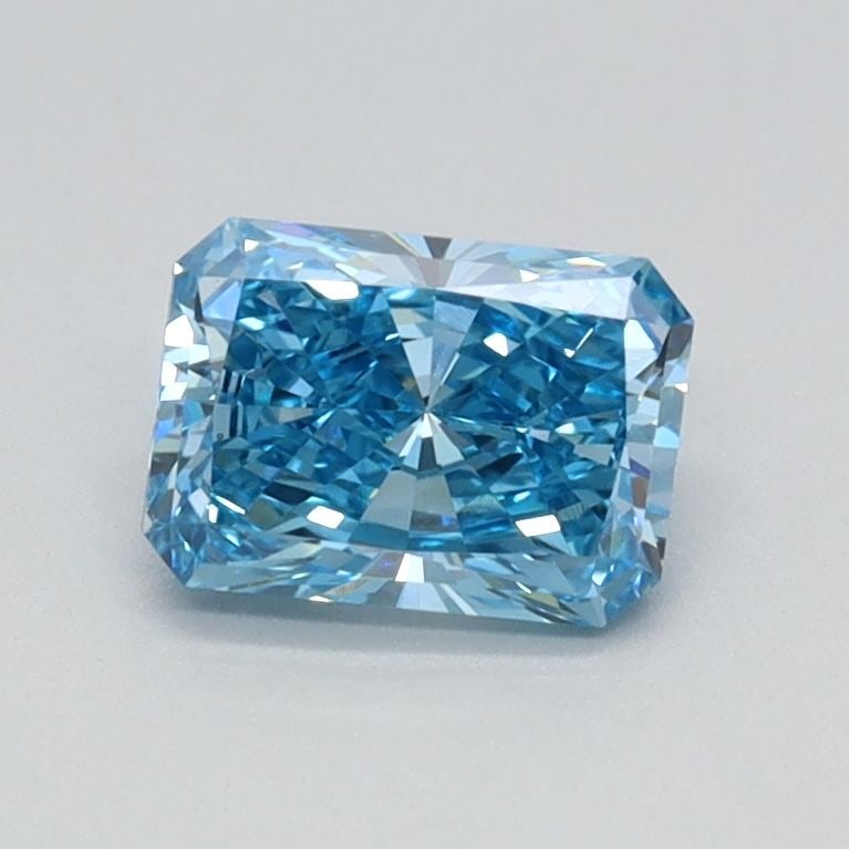 Loose Diamond - RADIANT 0.65ct Fancy Vivid Blue VS1: Loose Diamond - RADIANT 0.65ct Fancy Vivid Blue VS1 Source: This is a real non-mined Diamond that has been grown in a lab Shape: RADIANT Carats: 0.65 Color: Fancy Vivid Blue Certification: IGI Video: