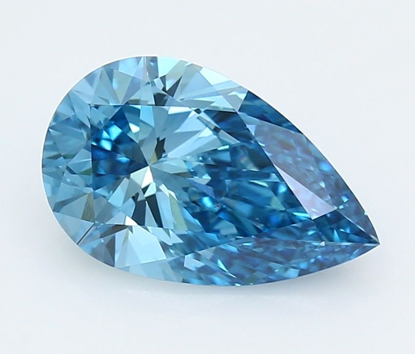 Loose Diamond - PEAR 2.54ct Fancy Vivid Blue VVS2: Loose Diamond - PEAR 2.54ct Fancy Vivid Blue VVS2 Source: This is a real non-mined Diamond that has been grown in a lab Shape: PEAR Carats: 2.54 Color: Fancy Vivid Blue Certification: IGI Video: