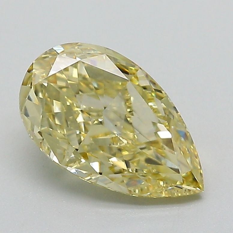 Loose Diamond - PEAR 1.66ct Fancy Intense Yellow VVS2: Loose Diamond - PEAR 1.66ct Fancy Intense Yellow VVS2 Source: This is a real non-mined Diamond that has been grown in a lab Shape: PEAR Carats: 1.66 Color: Fancy Intense Yellow Certification: IGI Vide