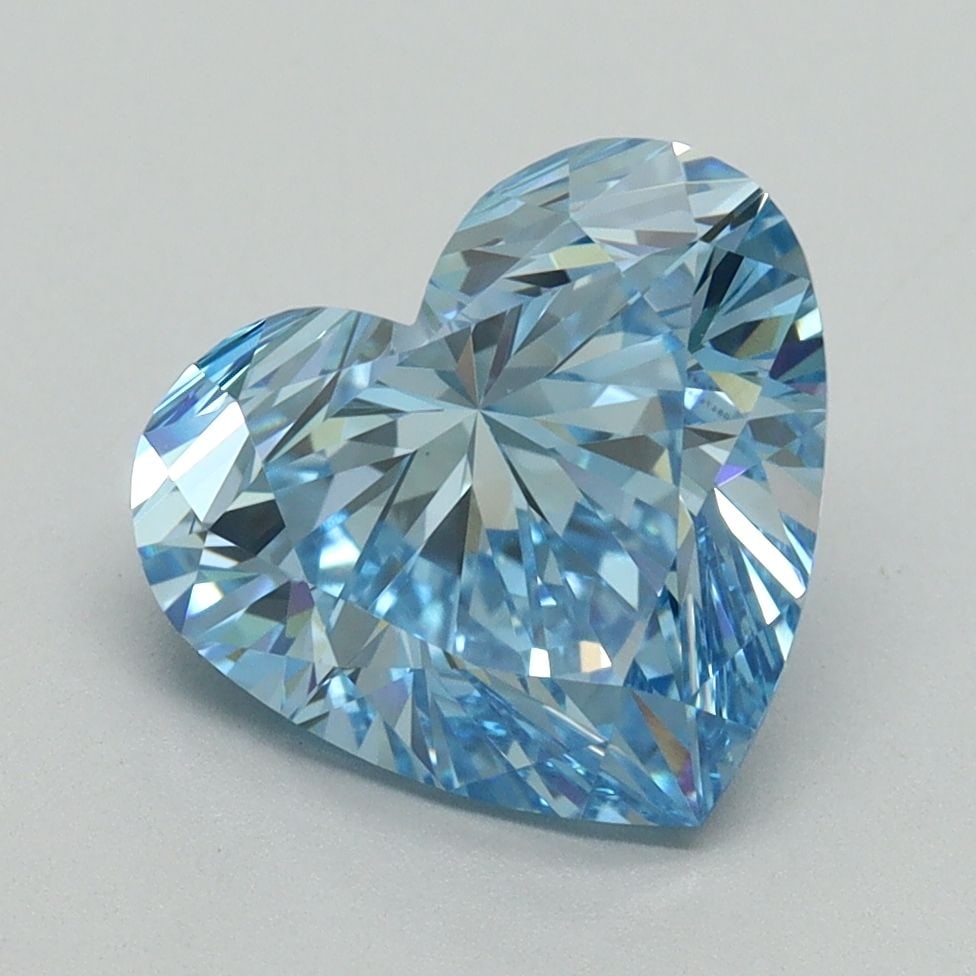Loose Diamond - HEART 3.04ct Fancy Vivid Blue VVS2 (1 of 1)