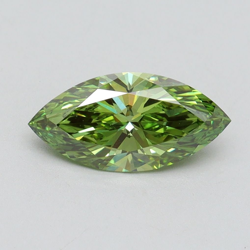 Loose Diamond - MARQUISE 1.19ct Fancy Vivid Green VS1: Loose Diamond - MARQUISE 1.19ct Fancy Vivid Green VS1 Source: This is a real non-mined Diamond that has been grown in a lab Shape: MARQUISE Carats: 1.19 Color: Fancy Vivid Green Certification: IGI Vid