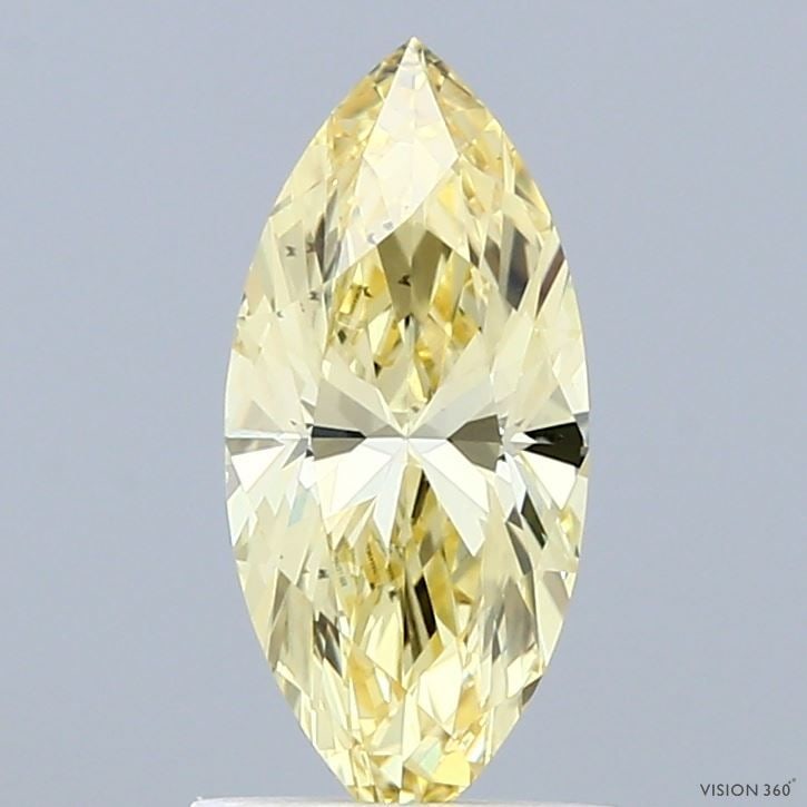 Loose Diamond - MARQUISE 1.06ct Fancy Yellow VS2: Loose Diamond - MARQUISE 1.06ct Fancy Yellow VS2 Source: This is a real non-mined Diamond that has been grown in a lab Shape: MARQUISE Carats: 1.06 Color: Fancy Yellow Certification: IGI Video: