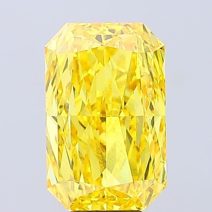 Loose Diamond - RADIANT 8.22ct Fancy Vivid Yellow VS2: Loose Diamond - RADIANT 8.22ct Fancy Vivid Yellow VS2 Source: This is a real non-mined Diamond that has been grown in a lab Shape: RADIANT Carats: 8.22 Color: Fancy Vivid Yellow Certification: IGI Vid