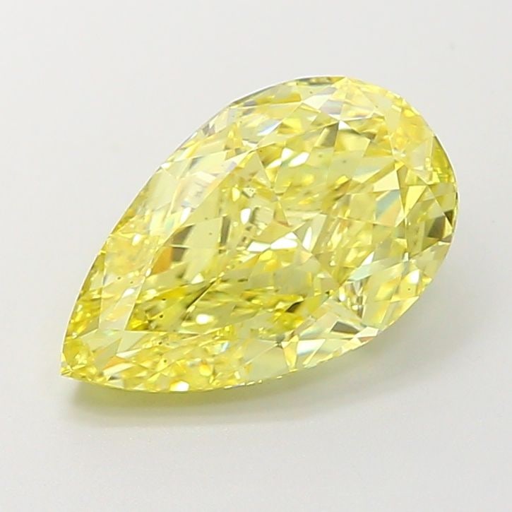 Loose Diamond - PEAR 4.09ct Fancy Intense Yellow VS2: Loose Diamond - PEAR 4.09ct Fancy Intense Yellow VS2 Source: This is a real non-mined Diamond that has been grown in a lab Shape: PEAR Carats: 4.09 Color: Fancy Intense Yellow Certification: IGI