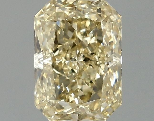 Loose Diamond - RADIANT 1.06ct Fancy Light Yellow VS1: Loose Diamond - RADIANT 1.06ct Fancy Light Yellow VS1 Source: This is a real non-mined Diamond that has been grown in a lab Shape: RADIANT Carats: 1.06 Color: Fancy Light Yellow Certification: IGI