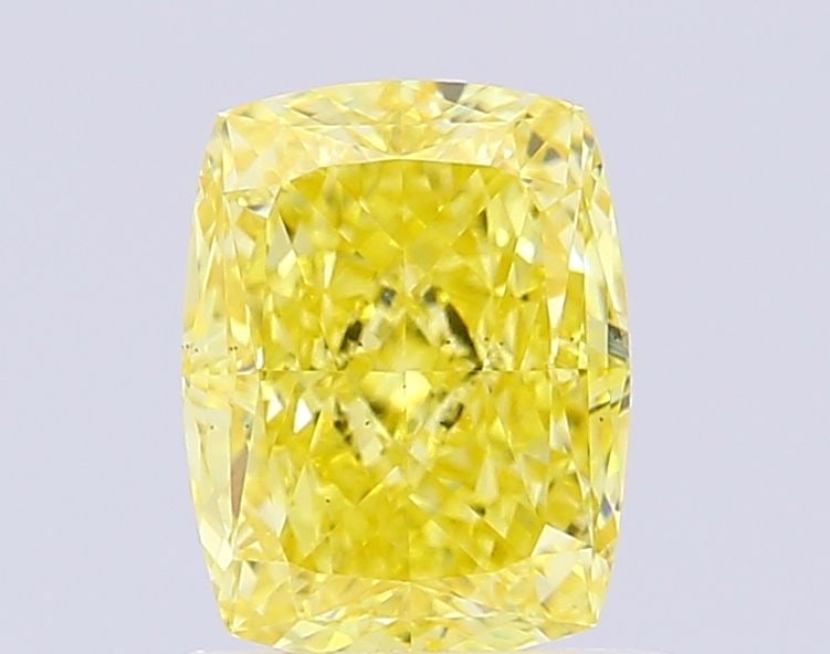 Loose Diamond - CUSHION MODIFIED 1.51ct Fancy Vivid Yellow VS2: Loose Diamond - CUSHION MODIFIED 1.51ct Fancy Vivid Yellow VS2 Source: This is a real non-mined Diamond that has been grown in a lab Shape: CUSHION MODIFIED Carats: 1.51 Color: Fancy Vivid Yellow