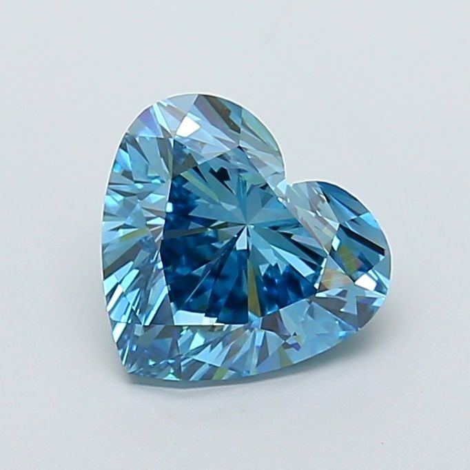 Loose Diamond - HEART 3.09ct Fancy Vivid Blue VS1: Loose Diamond - HEART 3.09ct Fancy Vivid Blue VS1 Source: This is a real non-mined Diamond that has been grown in a lab Shape: HEART Carats: 3.09 Color: Fancy Vivid Blue Certification: IGI Video: