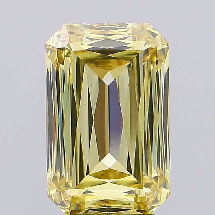 Loose Diamond - RADIANT 4.62ct Fancy Intense Yellow VS1: Loose Diamond - RADIANT 4.62ct Fancy Intense Yellow VS1 Source: This is a real non-mined Diamond that has been grown in a lab Shape: RADIANT Carats: 4.62 Color: Fancy Intense Yellow Certification: IGI