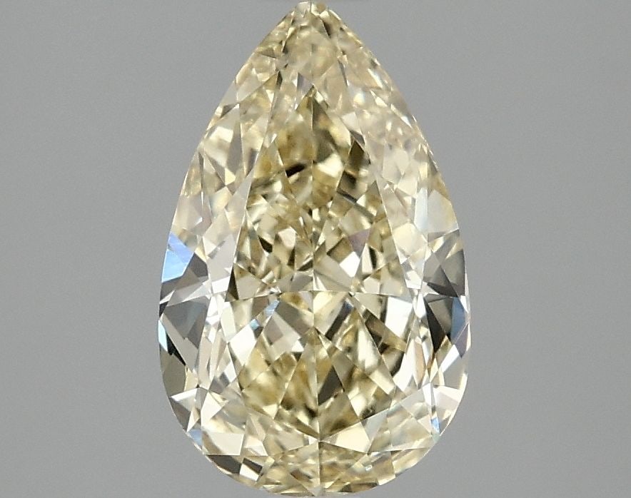 Loose Diamond - PEAR 2.1ct Fancy Intense Yellow VVS2: Loose Diamond - PEAR 2.1ct Fancy Intense Yellow VVS2 Source: This is a real non-mined Diamond that has been grown in a lab Shape: PEAR Carats: 2.1 Color: Fancy Intense Yellow Certification: IGI
