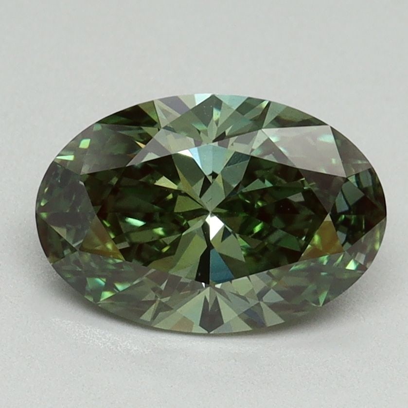 Loose Diamond - OVAL 1.55ct Fancy Vivid Green VS2: Loose Diamond - OVAL 1.55ct Fancy Vivid Green VS2 Source: This is a real non-mined Diamond that has been grown in a lab Shape: OVAL Carats: 1.55 Color: Fancy Vivid Green Certification: IGI Video: