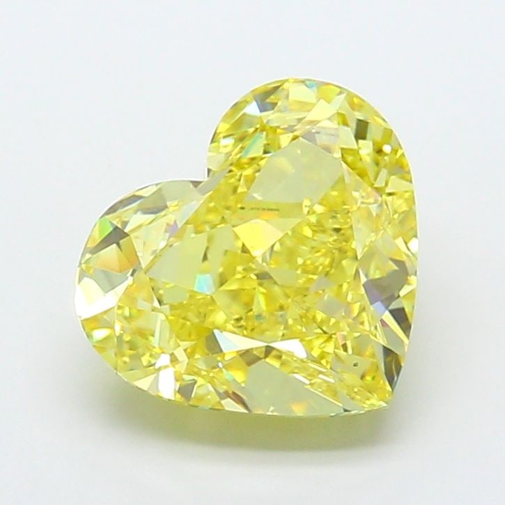 Loose Diamond - HEART 6.1ct Fancy Intense Yellow VS2: Loose Diamond - HEART 6.1ct Fancy Intense Yellow VS2 Source: This is a real non-mined Diamond that has been grown in a lab Shape: HEART Carats: 6.1 Color: Fancy Intense Yellow Certification: IGI Video