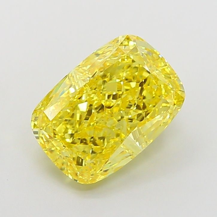 Loose Diamond - CUSHION MODIFIED 5.02ct Fancy Vivid Yellow VS2: Loose Diamond - CUSHION MODIFIED 5.02ct Fancy Vivid Yellow VS2 Source: This is a real non-mined Diamond that has been grown in a lab Shape: CUSHION MODIFIED Carats: 5.02 Color: Fancy Vivid Yellow