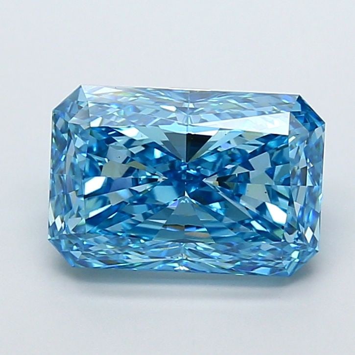 Loose Diamond - RADIANT 5.02ct Fancy Vivid Blue VS2: Loose Diamond - RADIANT 5.02ct Fancy Vivid Blue VS2 Source: This is a real non-mined Diamond that has been grown in a lab Shape: RADIANT Carats: 5.02 Color: Fancy Vivid Blue Certification: IGI