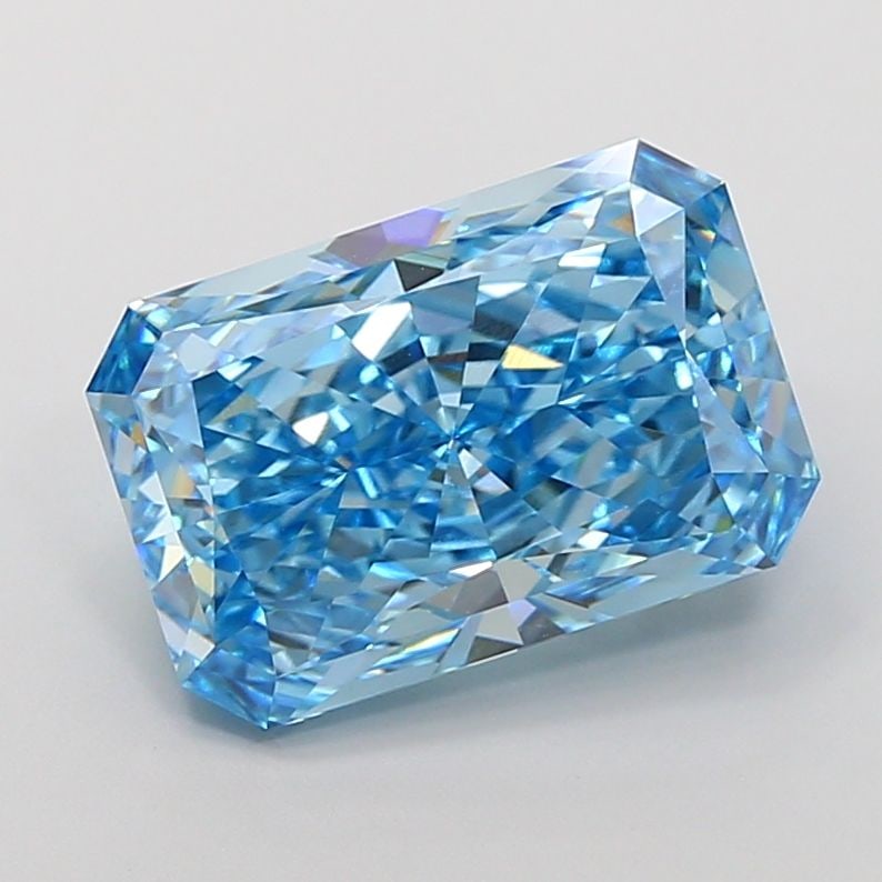 Loose Diamond - RADIANT 7.01ct Fancy Vivid Blue VS1: Loose Diamond - RADIANT 7.01ct Fancy Vivid Blue VS1 Source: This is a real non-mined Diamond that has been grown in a lab Shape: RADIANT Carats: 7.01 Color: Fancy Vivid Blue Certification: IGI Video: