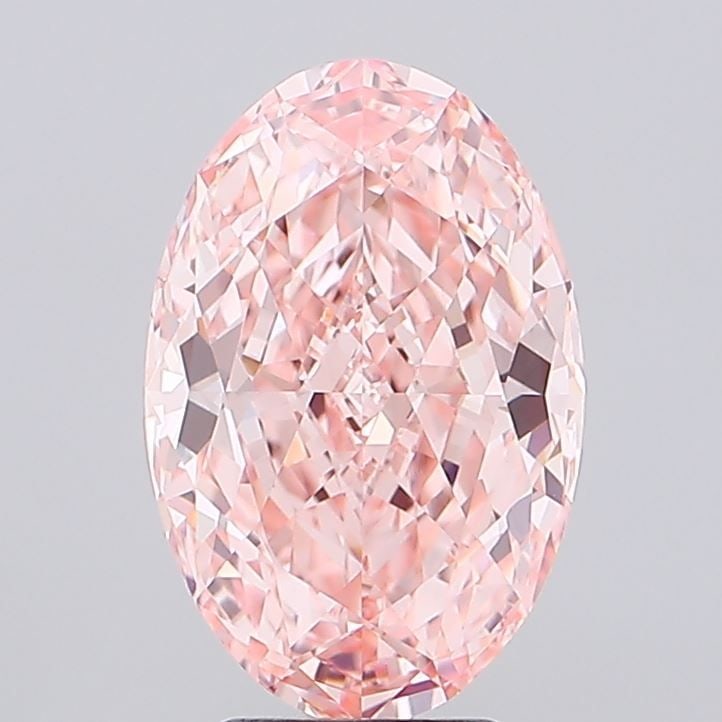 Loose Diamond - OVAL 4.65ct Fancy Vivid Pink VVS2: Loose Diamond - OVAL 4.65ct Fancy Vivid Pink VVS2 Source: This is a real non-mined Diamond that has been grown in a lab Shape: OVAL Carats: 4.65 Color: Fancy Vivid Pink Certification: IGI Video: