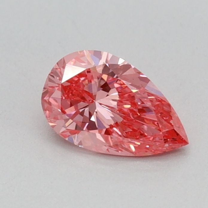 Loose Diamond - PEAR 0.36ct Fancy Vivid Pink VS1: Loose Diamond - PEAR 0.36ct Fancy Vivid Pink VS1 Source: This is a real non-mined Diamond that has been grown in a lab Shape: PEAR Carats: 0.36 Color: Fancy Vivid Pink Certification: IGI Video: