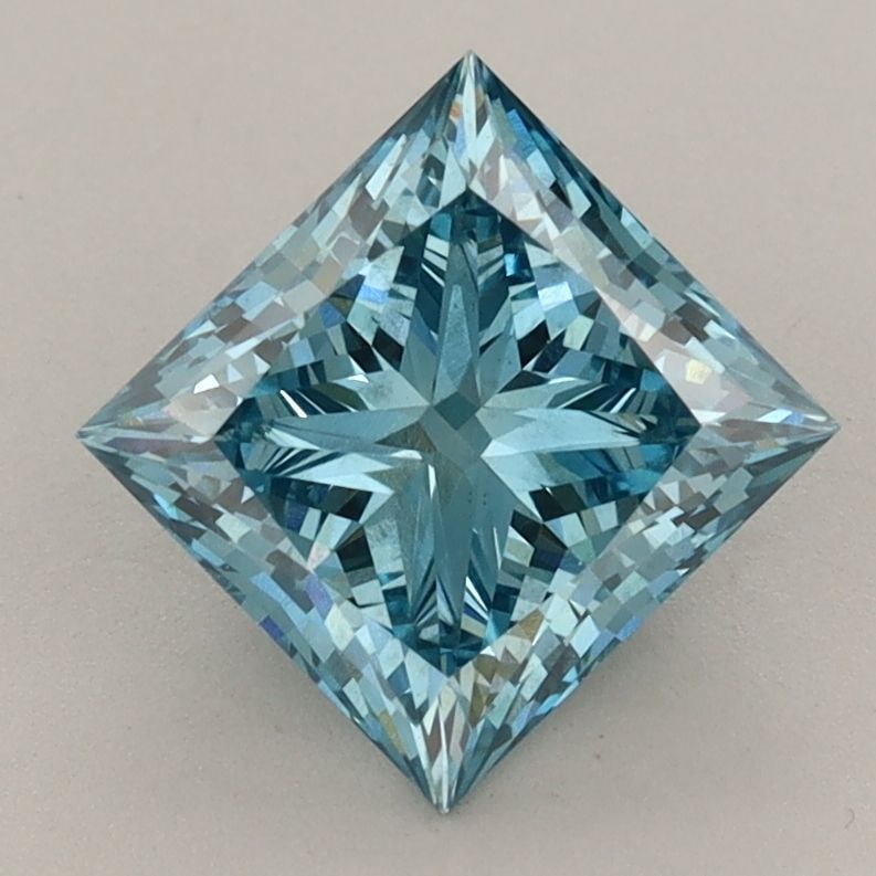 Loose Diamond - PRINCESS 2.04ct Fancy Vivid Blue VS2: Loose Diamond - PRINCESS 2.04ct Fancy Vivid Blue VS2 Source: This is a real non-mined Diamond that has been grown in a lab Shape: PRINCESS Carats: 2.04 Color: Fancy Vivid Blue Certification: IGI