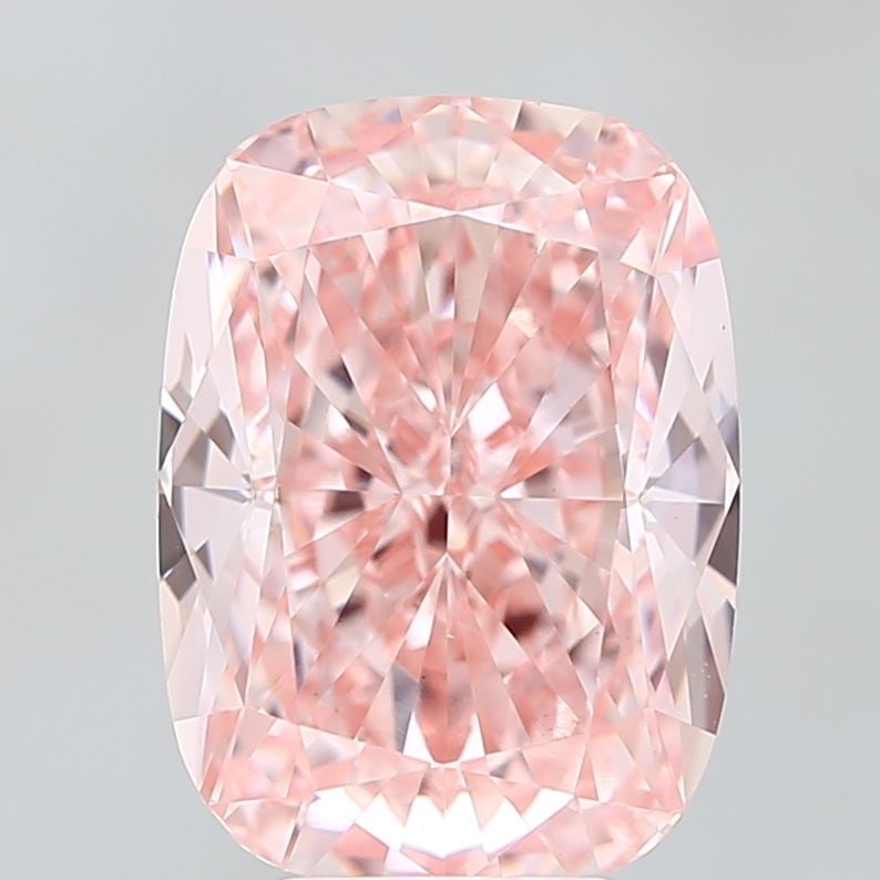 Loose Diamond - CUSHION MODIFIED 6.77ct Fancy Vivid Pink VS1: Loose Diamond - CUSHION MODIFIED 6.77ct Fancy Vivid Pink VS1 Source: This is a real non-mined Diamond that has been grown in a lab Shape: CUSHION MODIFIED Carats: 6.77 Color: Fancy Vivid Pink Certific