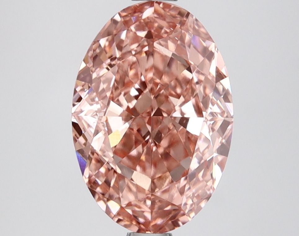 Loose Diamond - OVAL 2.69ct Fancy Vivid Pink VS1: Loose Diamond - OVAL 2.69ct Fancy Vivid Pink VS1 Source: This is a real non-mined Diamond that has been grown in a lab Shape: OVAL Carats: 2.69 Color: Fancy Vivid Pink Certification: IGI Video: