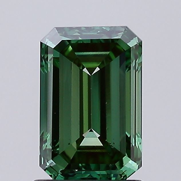 Loose Diamond - EMERALD 1.49ct Fancy Vivid Green VS2 (1 of 1)
