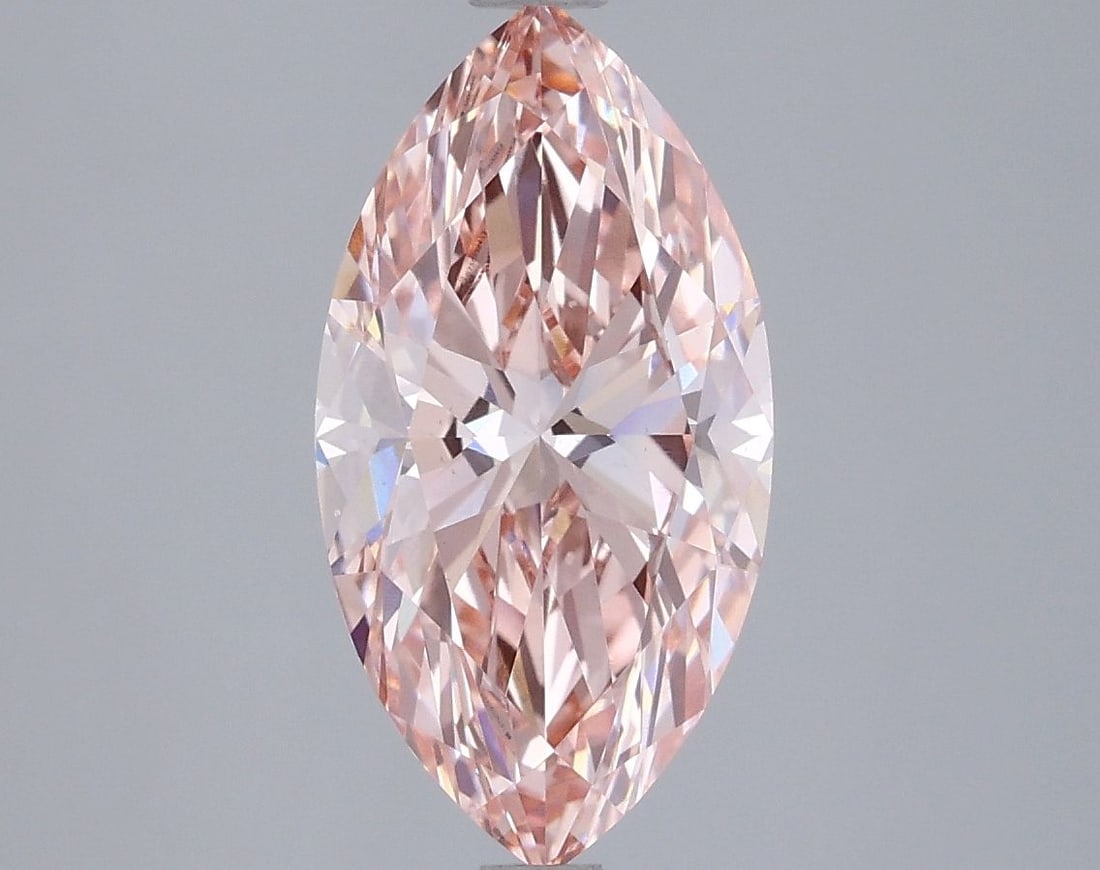 Loose Diamond - MARQUISE 2.57ct Fancy Vivid Pink VS1: Loose Diamond - MARQUISE 2.57ct Fancy Vivid Pink VS1 Source: This is a real non-mined Diamond that has been grown in a lab Shape: MARQUISE Carats: 2.57 Color: Fancy Vivid Pink Certification: IGI