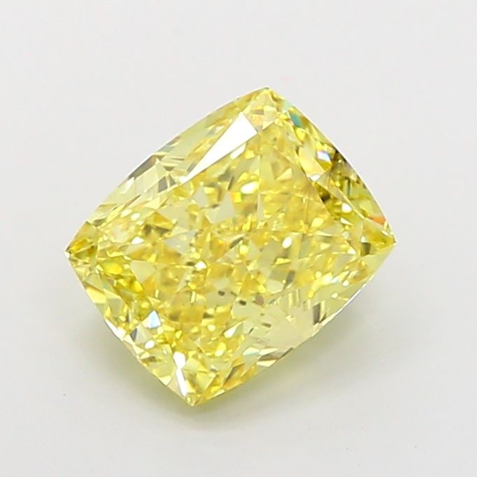 Loose Diamond - CUSHION MODIFIED 3.05ct Fancy Intense Yellow VS2: Loose Diamond - CUSHION MODIFIED 3.05ct Fancy Intense Yellow VS2 Source: This is a real non-mined Diamond that has been grown in a lab Shape: CUSHION MODIFIED Carats: 3.05 Color: Fancy Intense