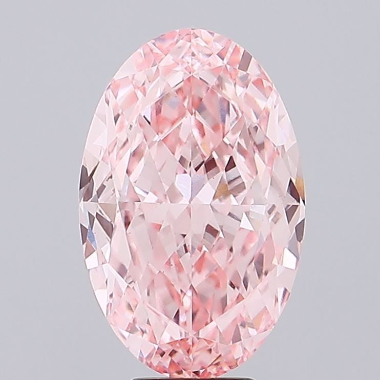 Loose Diamond - OVAL 9.29ct Fancy Vivid Pink VS1: Loose Diamond - OVAL 9.29ct Fancy Vivid Pink VS1 Source: This is a real non-mined Diamond that has been grown in a lab Shape: OVAL Carats: 9.29 Color: Fancy Vivid Pink Certification: IGI Video: