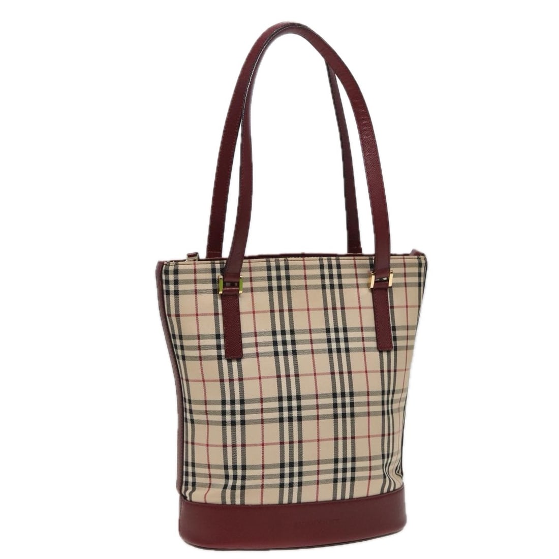 Burberry Beige Canvas Tote Bag with Nova Check Pattern (1 of 18)