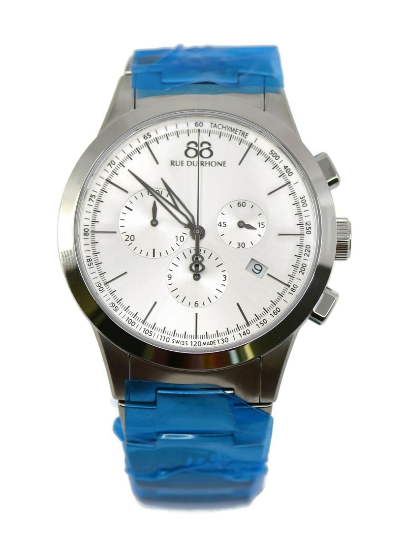 88 Rue Du Rhone Quartz Stainless Steel Watch 43mm Authentic with Box: 88 Rue Du Rhone Quartz Stainless Steel Watch 43mm Authentic with Box This elegant Rue Du Rhone wristwatch is crafted from durable stainless steel, showcasing a sophisticated design suitable for any oc