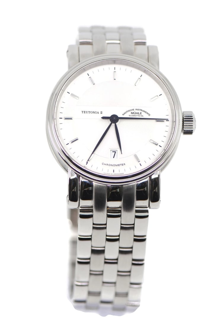 Muhle Glashutte Teutonia II Automatic Stainless Steel Watch M1-30-45-MB with Box and Papers (1 of 5)
