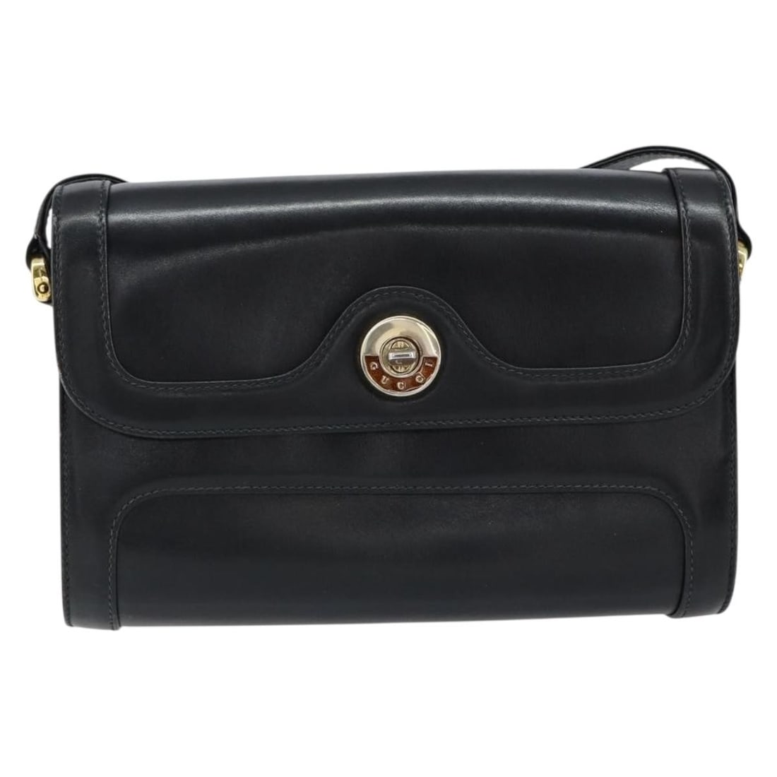 Black Leather Gucci Vintage Shoulder Bag 22cm x 13cm x 6cm (1 of 18)