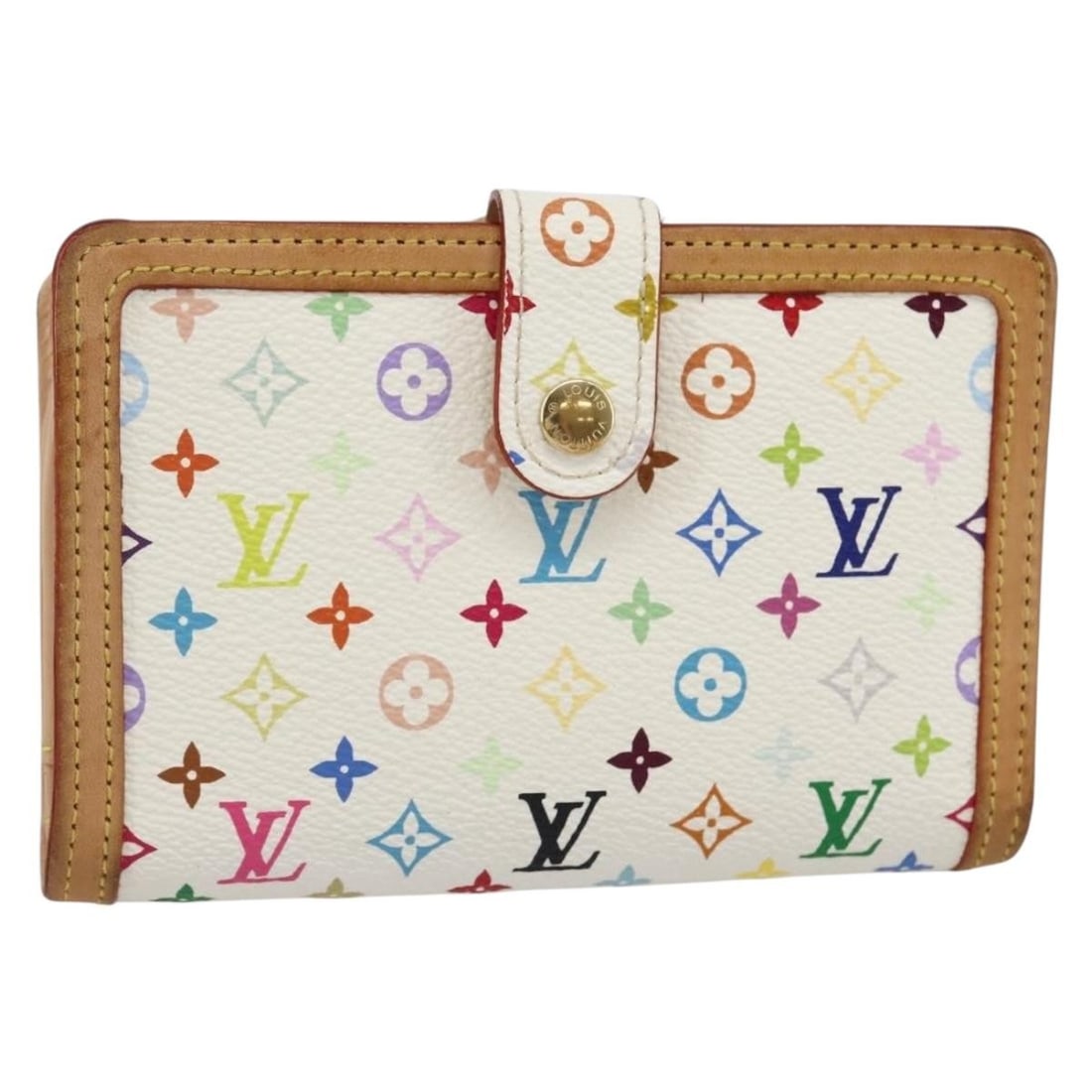 Louis Vuitton Multicolor Portefeuille Viennois Wallet White M92987 Authentic: Louis Vuitton Multicolor Portefeuille Viennois Wallet White M92987 Authentic This authentic LOUIS VUITTON Multicolor Portefeuille Viennois Wallet is a stylish bifold wallet crafted in France from Mono
