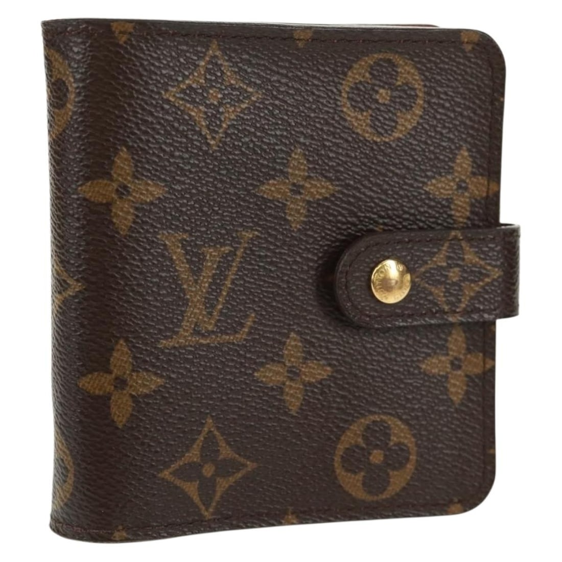 Louis Vuitton Monogram Canvas Compact Zip Wallet M61667 with Dust Bag and Box: Louis Vuitton Monogram Canvas Compact Zip Wallet M61667 with Dust Bag and Box This Louis Vuitton Monogram Compact Zip Wallet features the iconic Monogram Canvas material and a classic monogram colorwa