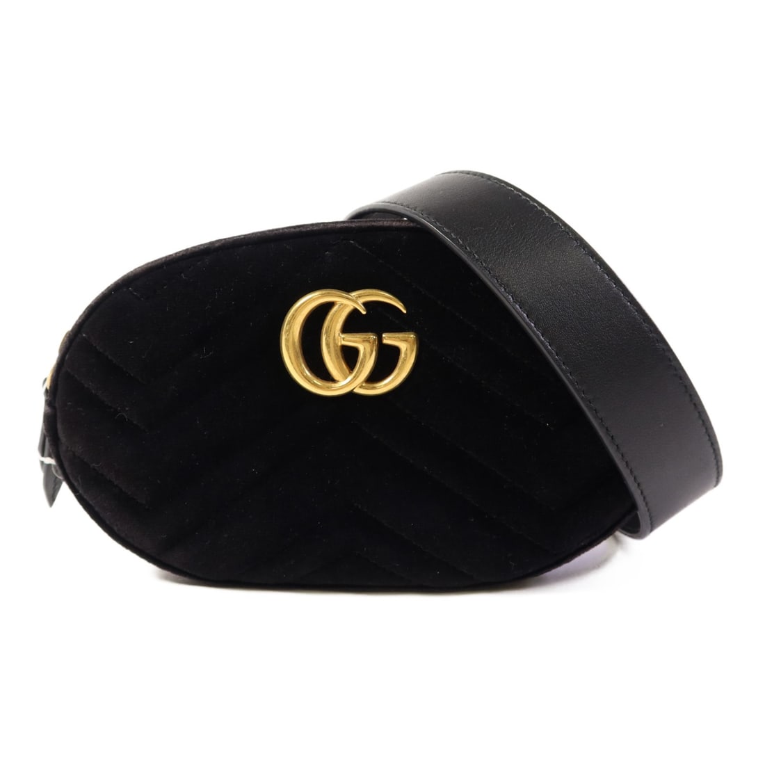 GUCCI GG Waist Bag 476434 Velvet Black Italy (1 of 18)