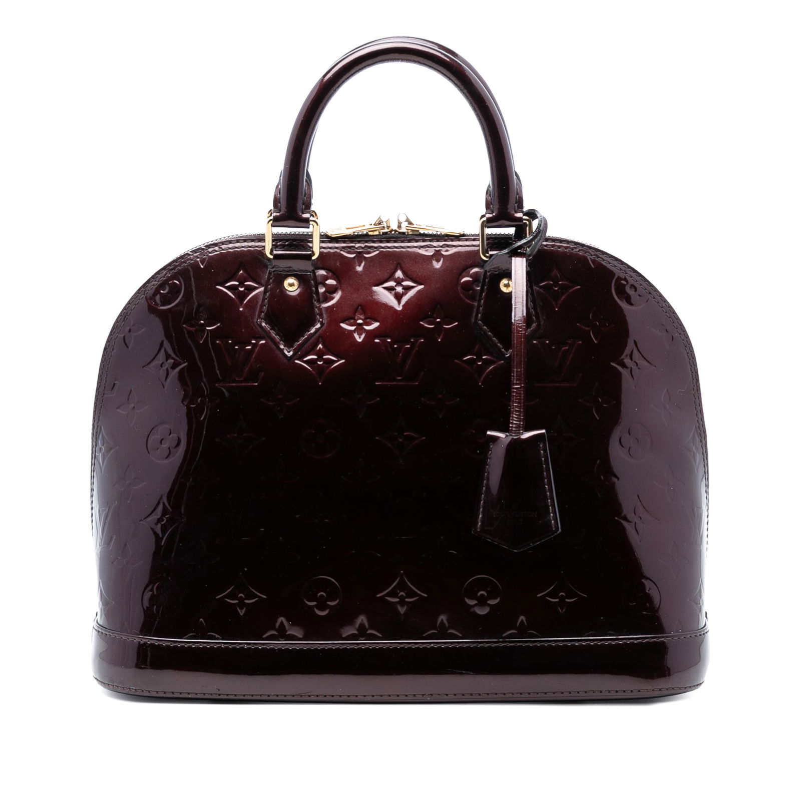 Louis Vuitton Alma PM Monogram Vernis Purple Leather Handbag (1 of 7)