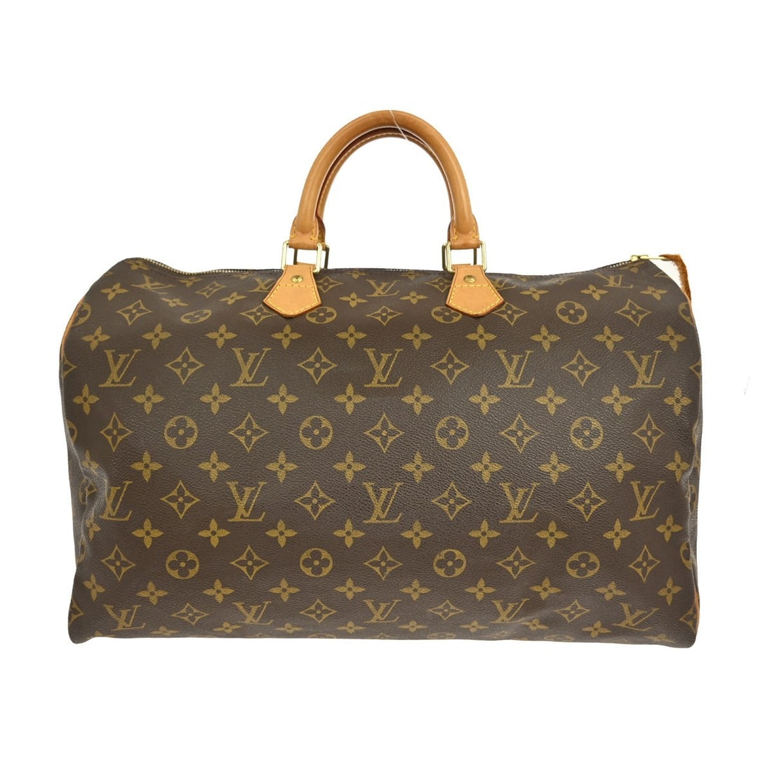Louis Vuitton Monogram Speedy 40 Duffle Handbag M41522 Brown Canvas: Louis Vuitton Monogram Speedy 40 Duffle Handbag M41522 Brown Canvas This vintage Louis Vuitton Monogram Speedy 40 Duffle Handbag is a timeless piece, perfect for both travel and everyday use. Crafted