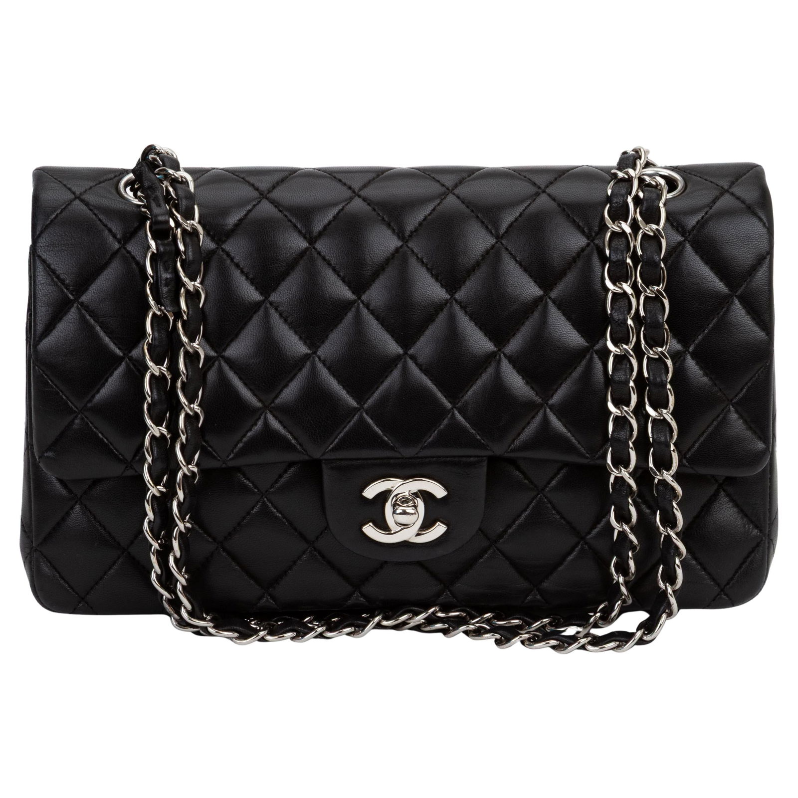 Chanel Quilted Jumbo Double Flap Bag in Lambskin Leather (1 of 12)