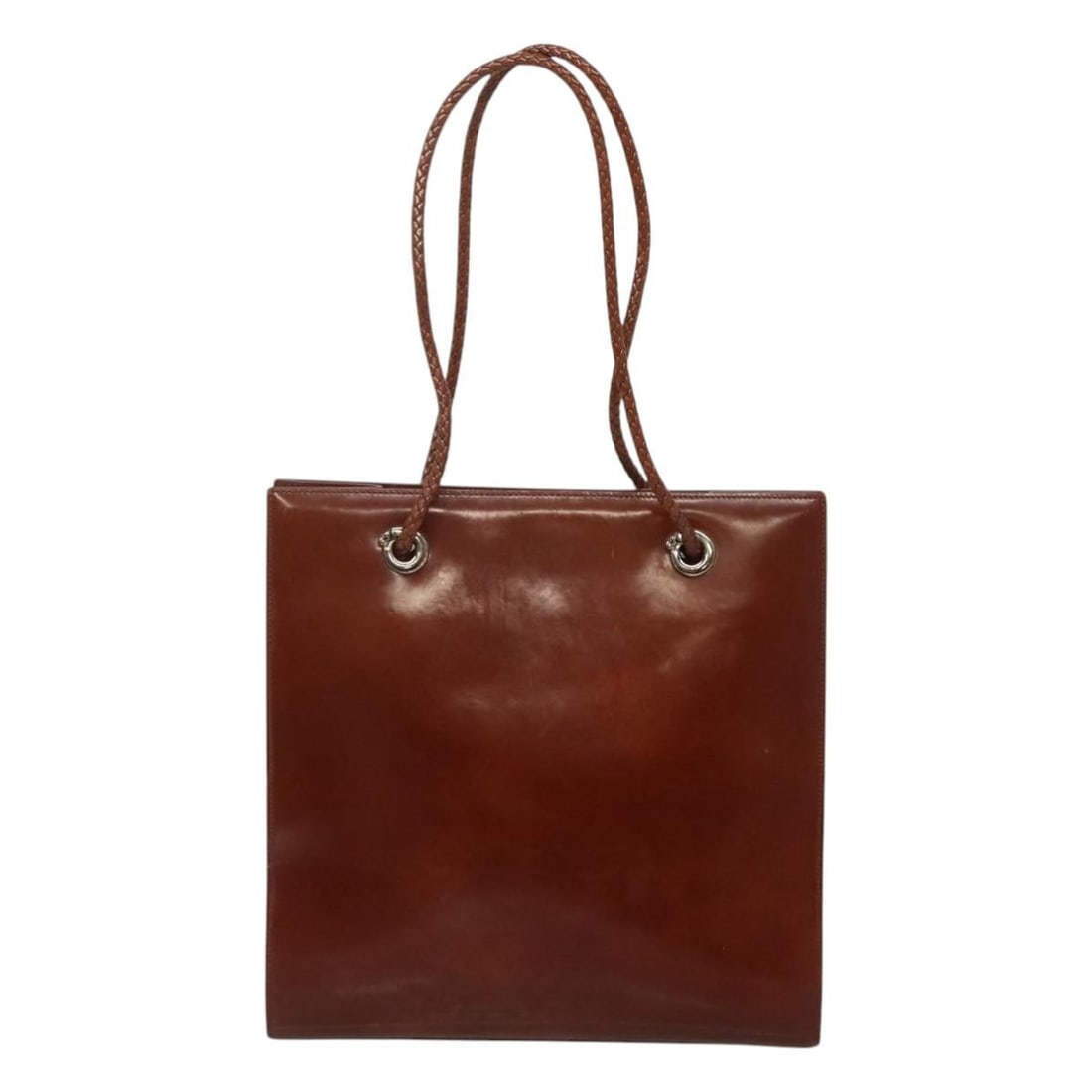 Brown Patent Leather Panthere Tote by Cartier 30cm x 30cm x 11cm: Brown Patent Leather Panthere Tote by Cartier 30cm x 30cm x 11cm This Cartier Panthere tote bag is crafted from brown patent leather and designed for women. The bag features a spacious main compartmen